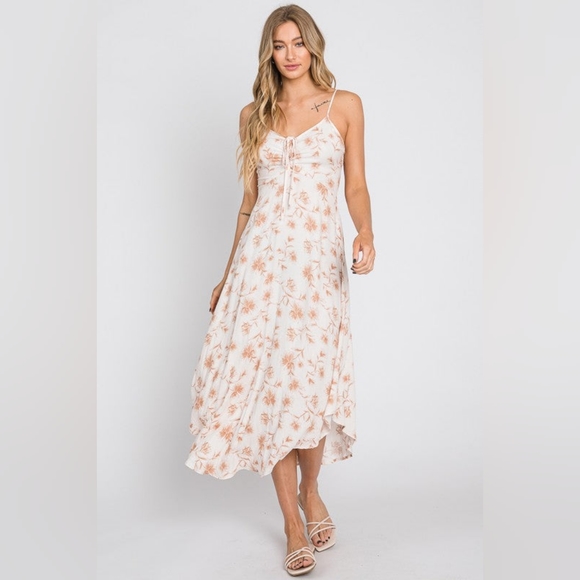 Floral De Coca Midi Sundress Size L - Picture 4 of 11